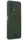 Newface Xiaomi Poco X5 5G Kılıf Kelvin Kartvizitli Silikon - Koyu Yeşil