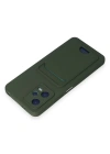 Newface Xiaomi Poco X5 5G Kılıf Kelvin Kartvizitli Silikon - Koyu Yeşil