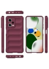 Newface Xiaomi Poco X5 5G Kılıf Optimum Silikon - Bordo