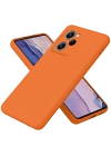 Newface Xiaomi Poco X5 Pro 5G Nano içi Kadife Silikon - Turuncu