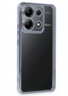Newface Xiaomi Poco X6 Kılıf Razer Lensli Silikon - Açık Mavi