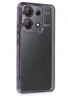 Newface Xiaomi Poco X6 Kılıf Razer Lensli Silikon - Mor