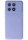 Newface Xiaomi Poco X6 Pro Kılıf Nano içi Kadife Silikon - Lila
