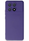 Newface Xiaomi Poco X6 Pro Kılıf Nano içi Kadife Silikon - Mor