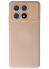 Newface Xiaomi Poco X6 Pro Kılıf Nano içi Kadife Silikon - Pudra