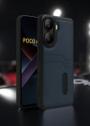 Newface Xiaomi Poco X7 Pro Kılıf Sara Kartvizitli Deri Kılıf - Taba