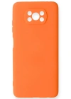 Newface Xiaomi Pocophone X3 Kılıf Nano içi Kadife Silikon - Turuncu