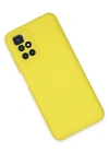 Newface Xiaomi Redmi 10 2022 Kılıf Nano içi Kadife Silikon - Sarı
