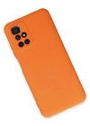 Newface Xiaomi Redmi 10 2022 Kılıf Nano içi Kadife Silikon - Turuncu