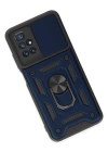 Newface Xiaomi Redmi 10 2022 Kılıf Pars Lens Yüzüklü Silikon - Lacivert