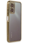 Newface Xiaomi Redmi 10 5G Kılıf Razer Lensli Silikon - Gold