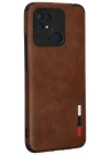 Newface Xiaomi Redmi 10C Kılıf Loop Deri Silikon - Kahverengi