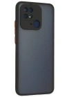 Newface Xiaomi Redmi 10C Kılıf Montreal Silikon Kapak - Siyah