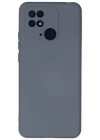 Newface Xiaomi Redmi 10C Kılıf Nano içi Kadife Silikon - Gri