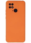 Newface Xiaomi Redmi 10C Kılıf Nano içi Kadife Silikon - Turuncu