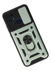 Newface Xiaomi Redmi 10C Kılıf Pars Lens Yüzüklü Silikon - Yeşil