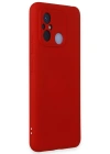 Newface Xiaomi Redmi 12C Kılıf Nano içi Kadife Silikon - Kırmızı