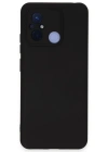 Newface Xiaomi Redmi 12C Kılıf Nano içi Kadife Silikon - Siyah