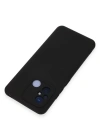 Newface Xiaomi Redmi 12C Kılıf Nano içi Kadife Silikon - Siyah