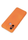 Newface Xiaomi Redmi 12C Kılıf Nano içi Kadife Silikon - Turuncu