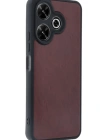 Newface Xiaomi Redmi 13 4G Kılıf Aras Deri Kapak - Bordo