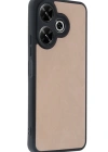 Newface Xiaomi Redmi 13 4G Kılıf Aras Deri Kapak - Pudra