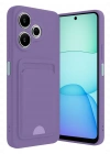 Newface Xiaomi Redmi 13 4G Kılıf Kelvin Kartvizitli Silikon - Lila