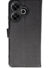 Newface Xiaomi Redmi 13 4G Kılıf Trend S Plus Kapaklı Kılıf - Siyah