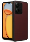 Newface Xiaomi Redmi 13C Kılıf Aras Deri Kapak - Bordo