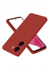 Newface Xiaomi Redmi 13C Kılıf First Silikon - Bordo