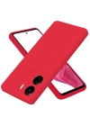 Newface Xiaomi Redmi 13C Kılıf First Silikon - Kırmızı