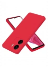 Newface Xiaomi Redmi 13C Kılıf First Silikon - Kırmızı