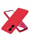Newface Xiaomi Redmi 13C Kılıf First Silikon - Kırmızı