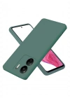 Newface Xiaomi Redmi 13C Kılıf First Silikon - Koyu Yeşil
