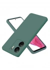 Newface Xiaomi Redmi 13C Kılıf First Silikon - Koyu Yeşil