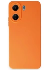 Newface Xiaomi Redmi 13C Kılıf Nano içi Kadife Silikon - Turuncu