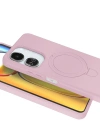 Newface Xiaomi Redmi 13C Regal Magsafe Standlı Kapak - Açık Pembe