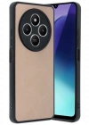 Newface Xiaomi Redmi 14C Kılıf Aras Deri Kapak - Pudra