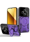 Newface Xiaomi Redmi 14C Kılıf Joy Lens Standlı Kapak - Mor