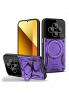 Newface Xiaomi Redmi 14C Kılıf Joy Lens Standlı Kapak - Mor