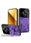 Newface Xiaomi Redmi 14C Kılıf Joy Lens Standlı Kapak - Mor
