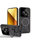 Newface Xiaomi Redmi 14C Kılıf Joy Lens Standlı Kapak - Siyah