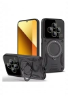 Newface Xiaomi Redmi 14C Kılıf Joy Lens Standlı Kapak - Siyah