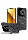 Newface Xiaomi Redmi 14C Kılıf Joy Lens Standlı Kapak - Siyah
