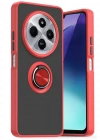 Newface Xiaomi Redmi 14C Kılıf Montreal Yüzüklü Silikon Kapak - Kırmızı