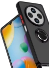 Newface Xiaomi Redmi 14C Kılıf Montreal Yüzüklü Silikon Kapak - Yeşil