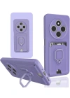 Newface Xiaomi Redmi 14C Kılıf Zuma Kartvizitli Yüzüklü Silikon - Lila