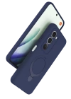Newface Xiaomi Redmi 15 4G Regal Magsafe Standlı Kapak - Lacivert