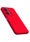 Newface Xiaomi Redmi 15C 4G Nano içi Kadife Silikon - Kırmızı