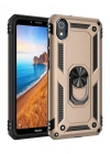Newface Xiaomi Redmi 7A Kılıf Sofya Yüzüklü Silikon Kapak - Gold